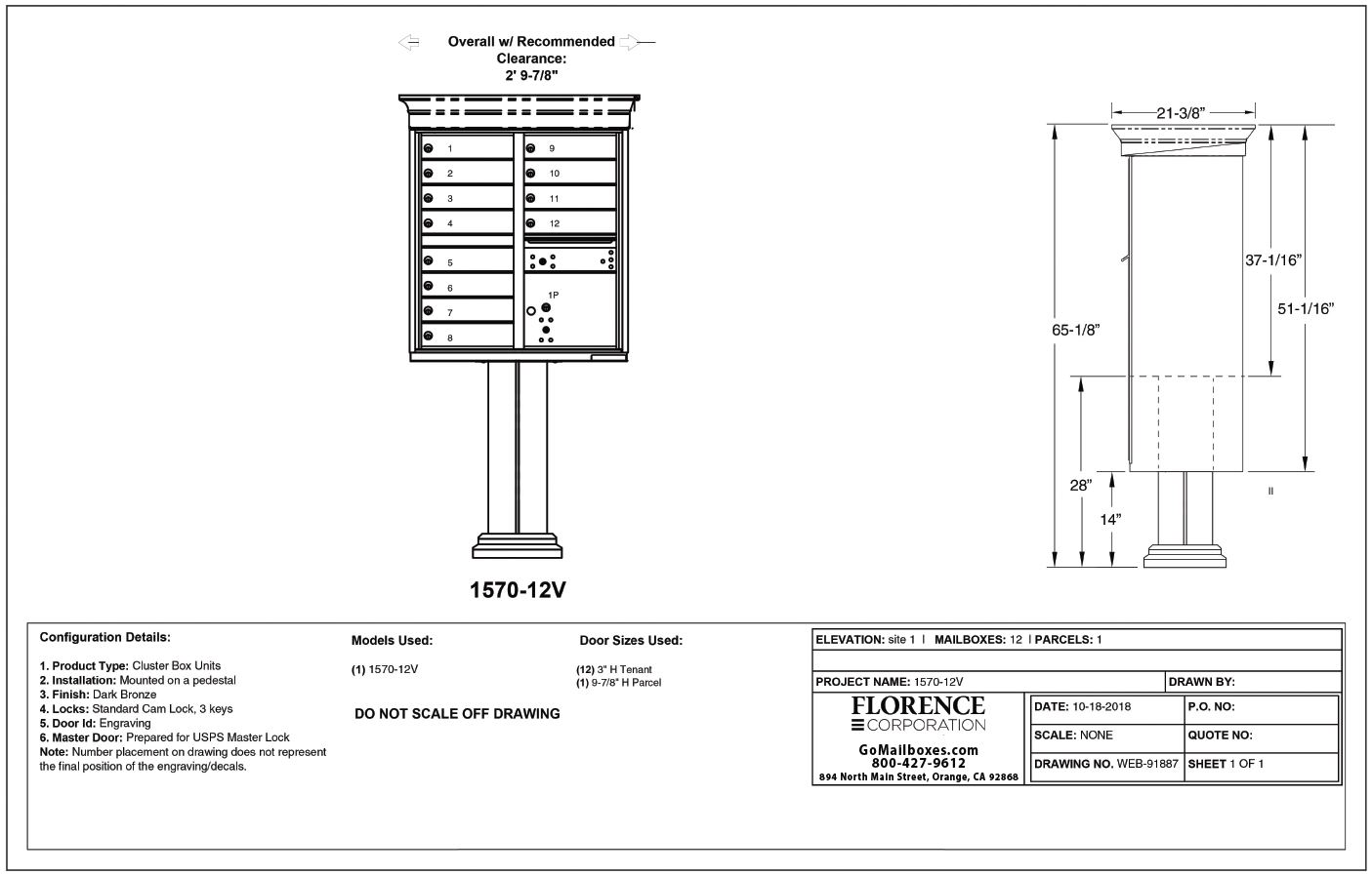 12 Door Classic CBU Diagram