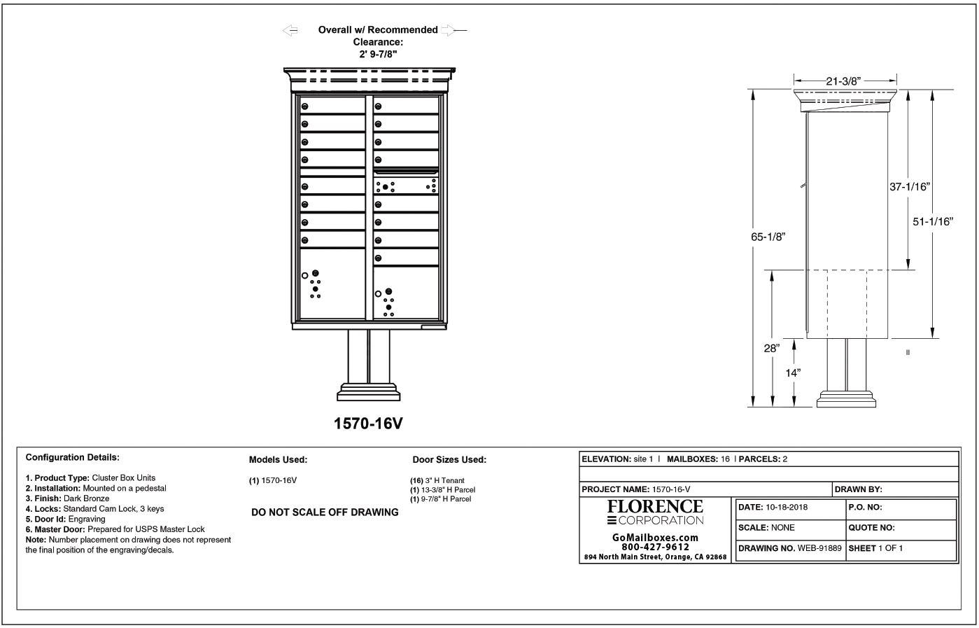 16 Door CBU Diagram