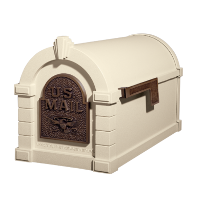 Gaines Eagle Keystone MailboxesAlmond with Antique Bronze