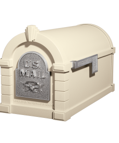 Gaines Eagle Keystone MailboxesAlmond with Satin Nickel