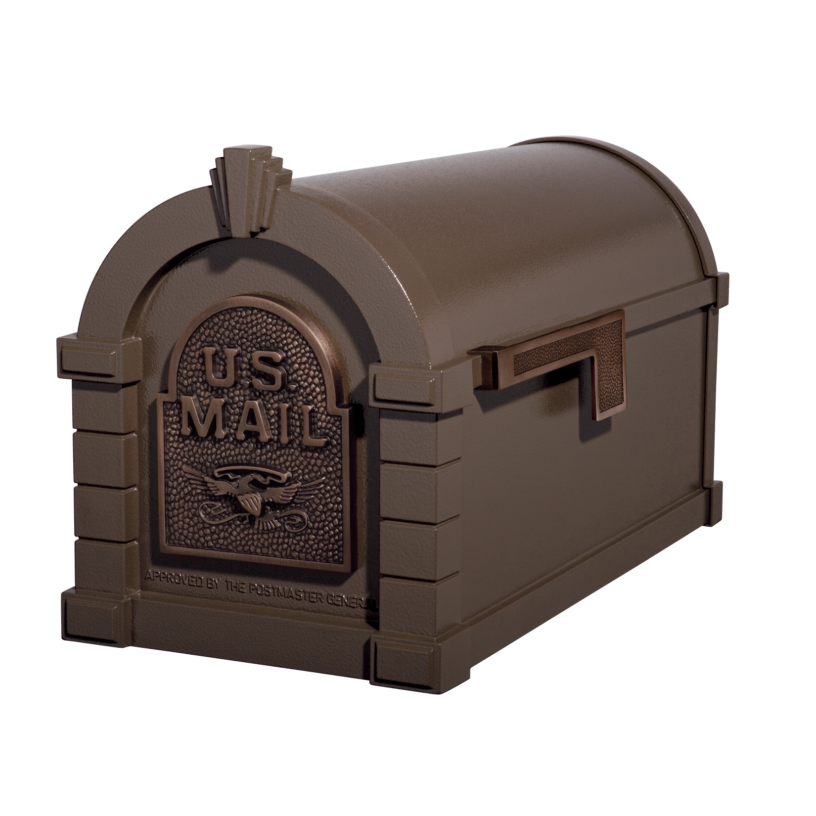 Gaines Eagle Keystone Mailboxes<br >Bronze with Antique Bronze