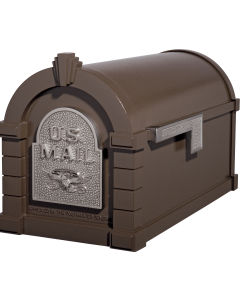 Gaines Eagle Keystone MailboxesBronze with Satin Nickel