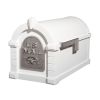 Gaines Eagle Keystone MailboxesWhite with Satin Nickel