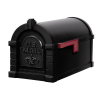 Gaines Fleur De Lis Keystone MailboxesAll Black