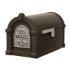 Gaines Fleur De Lis Keystone MailboxesBronze with Satin Nickel