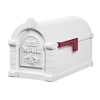 Gaines Fleur De Lis Keystone MailboxesAll White
