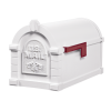 Gaines Fleur De Lis Keystone Mailboxes<br />All White