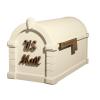 Gaines Signature Keystone MailboxesAlmond with Antique Bronze