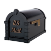 Gaines Signature Keystone MailboxesBlack with Antique Bronze