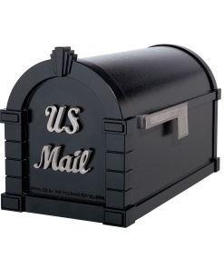 Gaines Signature Keystone MailboxesBlack with Satin Nickel