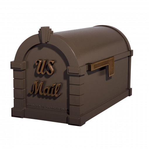 Gaines Signature Keystone Mailboxes<br >Bronze with Antique Bronze