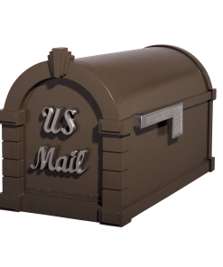 Gaines Signature Keystone Mailboxes<br />Bronze with Satin Nickel
