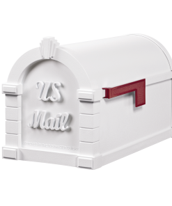 Gaines Signature Keystone Mailboxes<br />All White