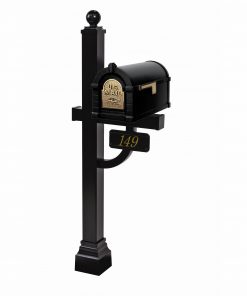 Gaines Eagle Keystone Mailbox with Deluxe Post