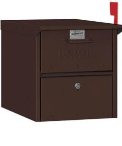 Salsbury Locking Column Roadside Mailbox Bronze