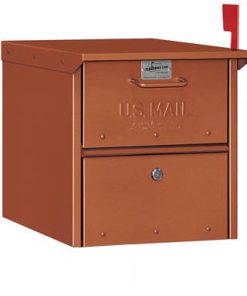 Salsbury Locking Column Roadside Mailbox Copper