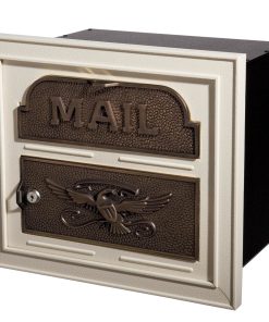 Gaines Classic Faceplate Almond With Antique Bronze