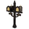 Gaines Eagle Keystone mailbox with Double Deluxe Post