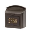 French Bronze Whitehall Locking Wall Mount Mailbox