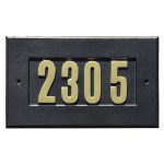 Cast Aluminum Address Plaque