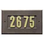 Cast Aluminum Address Plaque