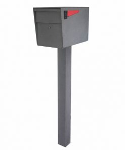 Mail Boss High Security Mailbox with Post Granite