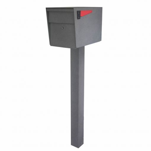 Mail Boss High Security Mailbox with Post Granite