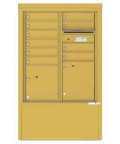 10 Door Florence Versatile 4C Depot Cabinet Cluster Mailboxes 4CADD-10 Gold Speck