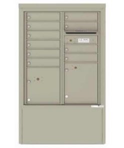 10 Door Florence Versatile 4C Depot Cabinet Cluster Mailboxes 4CADD-10 Postal Grey