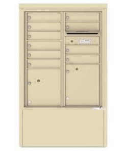 10 Door Florence Versatile 4C Depot Cabinet Cluster Mailboxes 4CADD-10 Sandstone