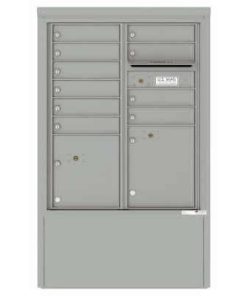 10 Door Florence Versatile 4C Depot Cabinet Cluster Mailboxes 4CADD-10 Silver Speck