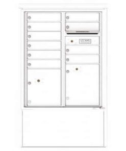 10 Door Florence Versatile 4C Depot Cabinet Cluster Mailboxes 4CADD-10 White