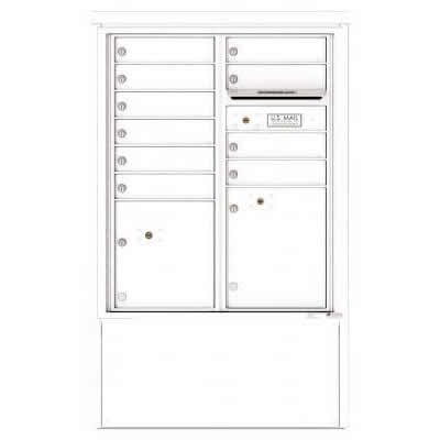 10 Door Florence Versatile 4C Depot Cabinet Cluster Mailboxes 4CADD-10 White