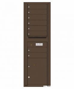 Florence Versatile Front Loading 4C Commercial Mailbox with 8 tenant Doors and 1 Parcel Locker 4C15S-08 Antique Bronze