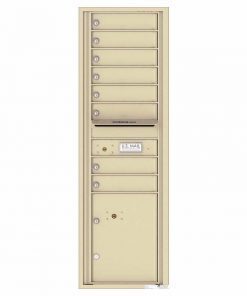 Florence Versatile Front Loading 4C Commercial Mailbox with 8 tenant Doors and 1 Parcel Locker 4C15S-08 Sandstone