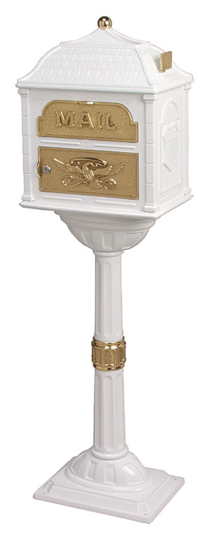 Gaines Classic White with Polished Brass