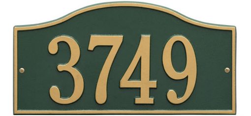 Rolling Hills Plaques – Standard Wall – One Line Green Gold