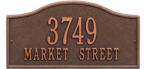 Rolling Hills Plaques – Standard Wall – Two Line Antiques Copper