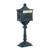 Victorian Pedestal Mailbox Black