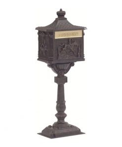 Victorian Pedestal Mailbox Bronze