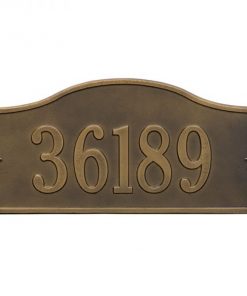 Antique Brass Rolling Hills Plaque – Grand Wall