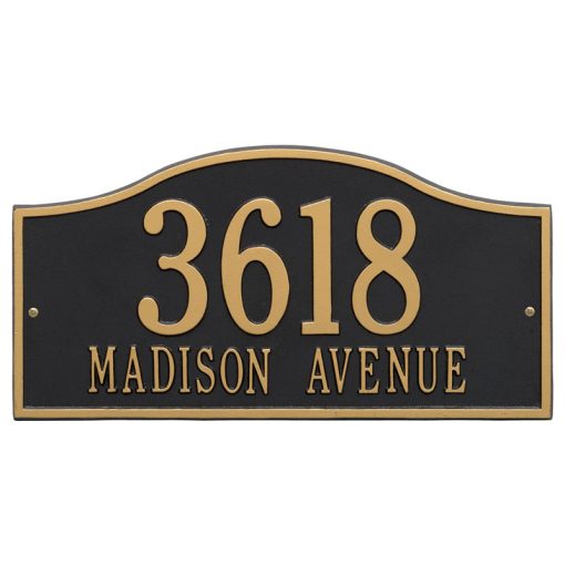Black Gold Rolling Hills Plaques – Grand Wall – Two Line