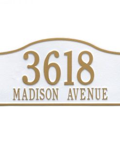 White Gold Rolling Hills Plaques – Grand Wall – Two Line