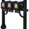 3 Keystone Mailboxes with Post