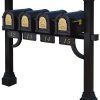 4 Keystone Mailboxes with Post