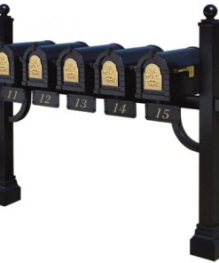 5 Keystone Mailboxes with Post