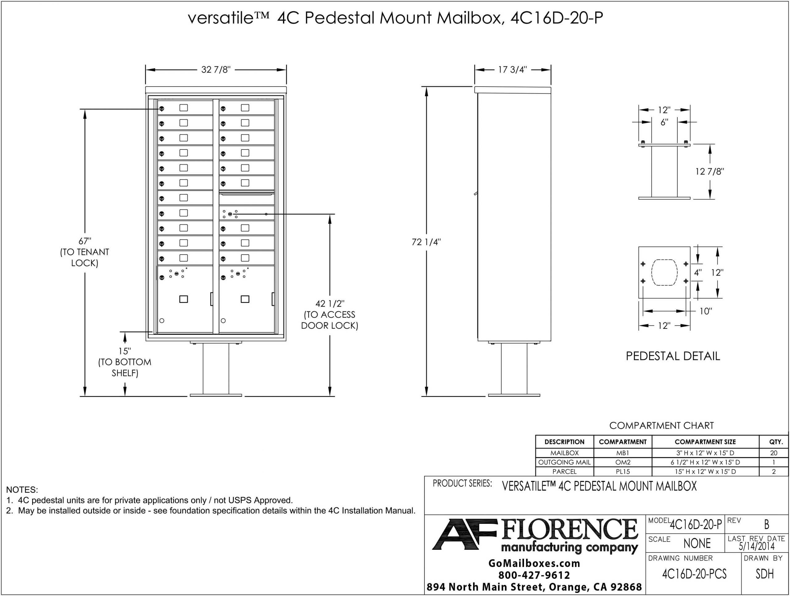 20 Door CBU 4C16D 20 PCS Diagram