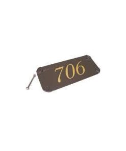 Bronze Gaines Manufacturing Address Plaque