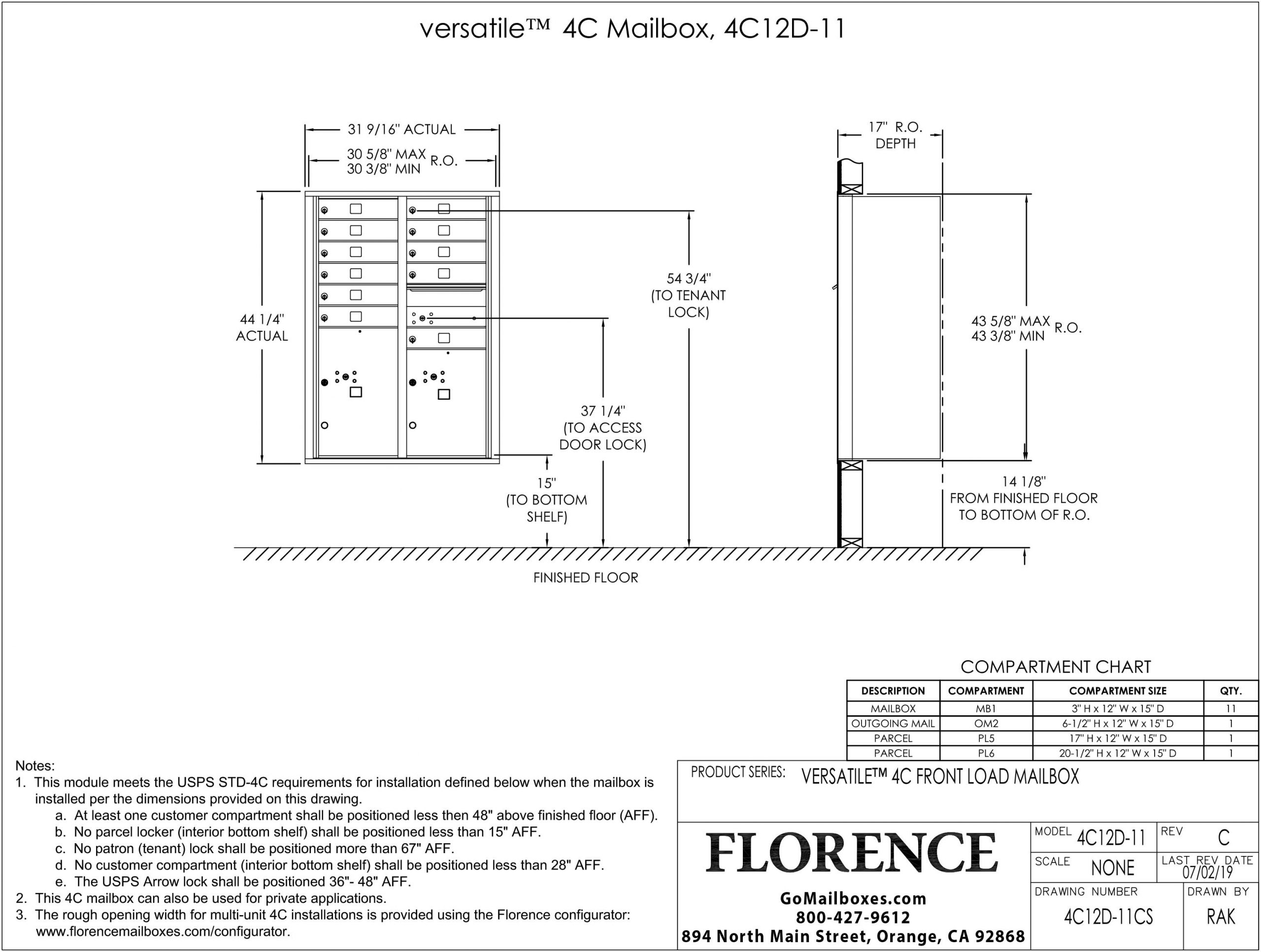 4C12D-11CS-Dimensions