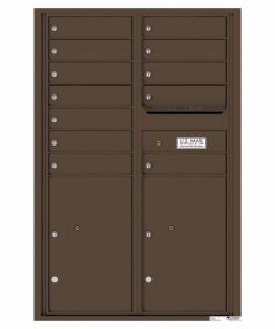 Florence Versatile Front Loading 4C Commercial Mailbox 4C13D-12 Antique Bronze